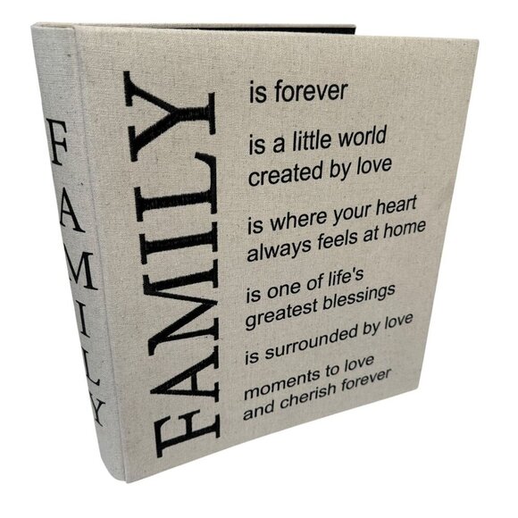 FAMILY Photo Album Large Holds 500 Photos 4x6" by Nicole Miller Home - Picture 1 of 13